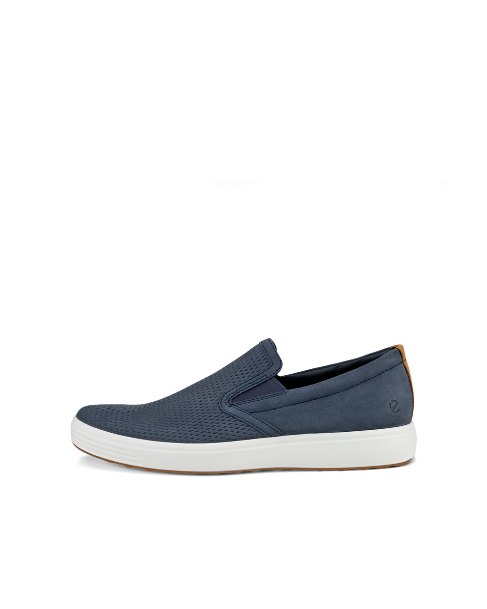 ECCO Men's Soft 7 Slip Ons - Blue - Outside