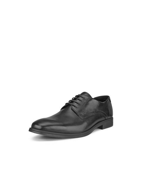 Men's ECCO® Melbourne Leather Derby Shoe | Black