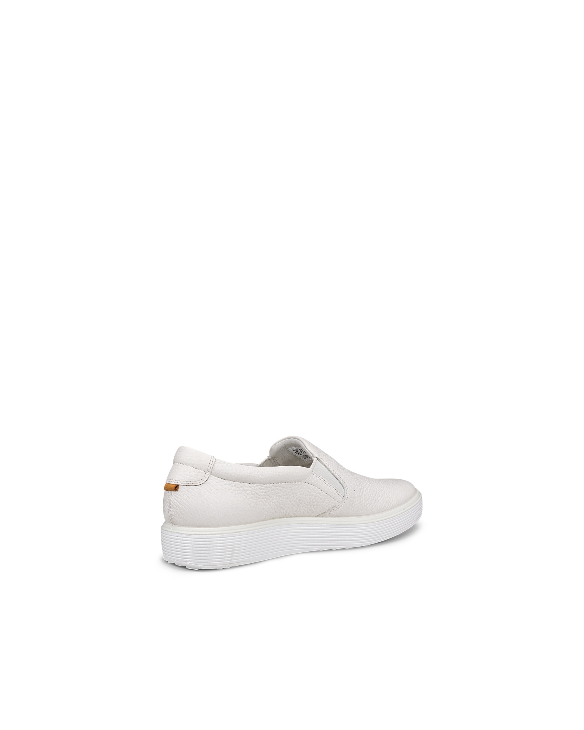 Women's ECCO® Soft 60 Leather Slip-On - White - Back