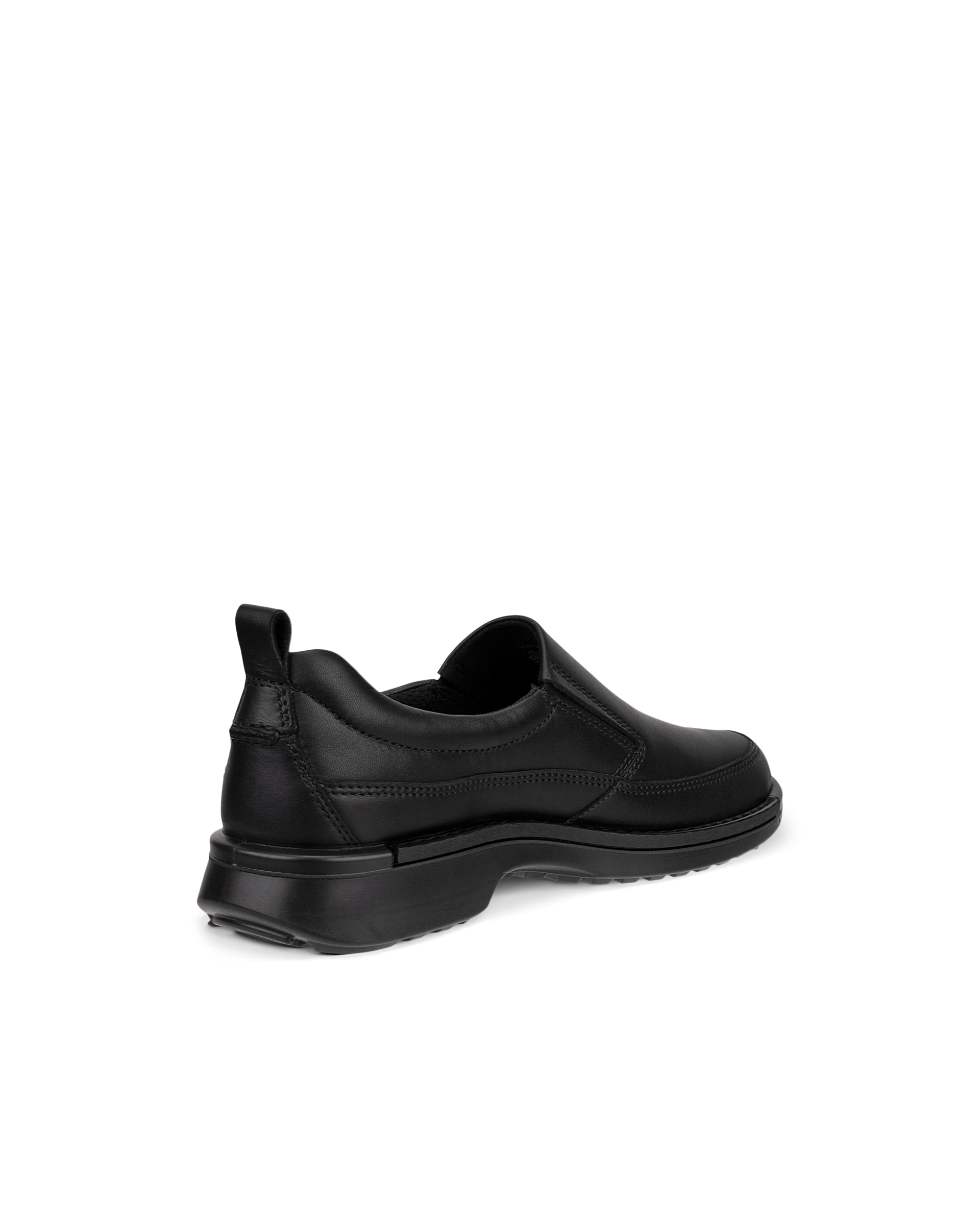 Men's ECCO® Fusion Nubuck Slip-On - Black - Back