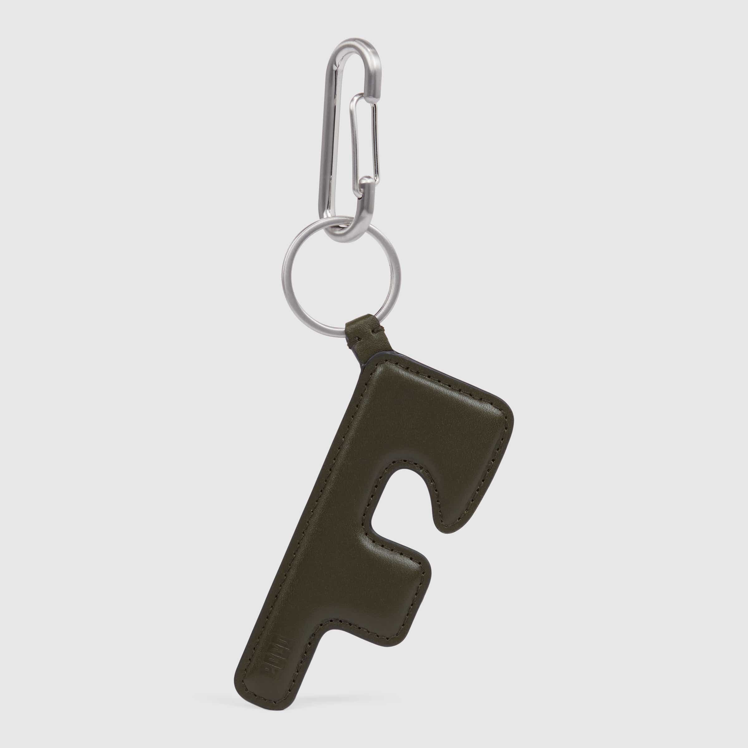 ECCO® E Padded 'F' Leather Charm - Green - Main