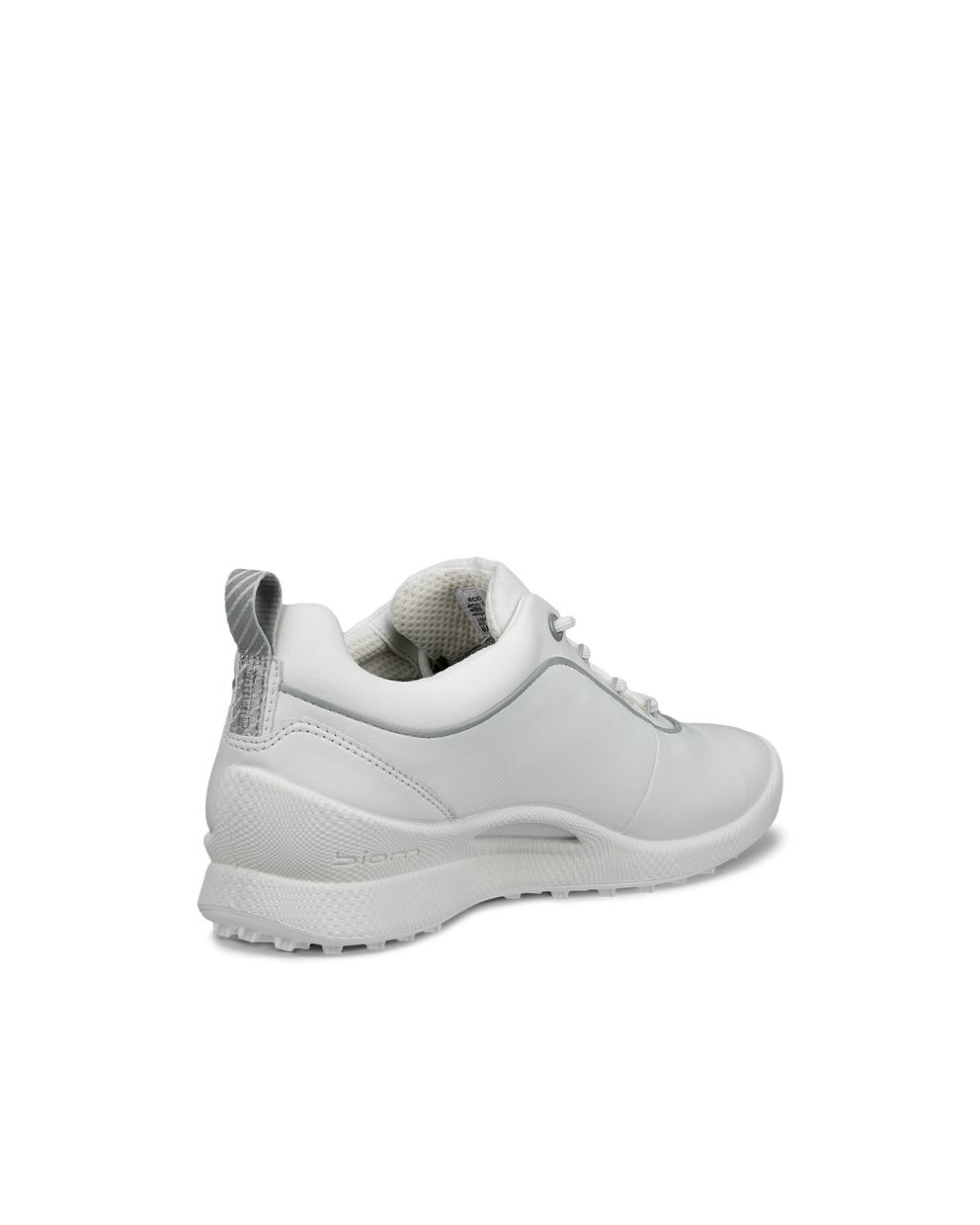 Women's ECCO® BIOM Golf Hybrid Leather Shoe - White - Back