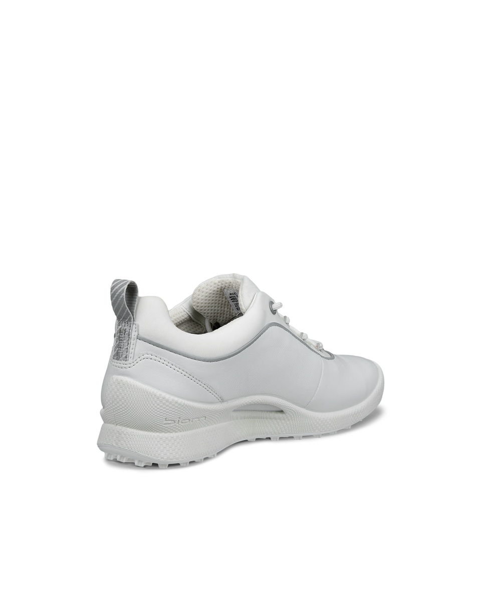 Women s ECCO Biom Golf Hybrid Leather Shoe White