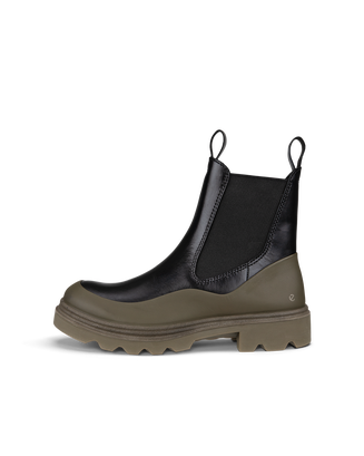 Women's ECCO® Grainer Leather Chelsea Boot - Black - Outside