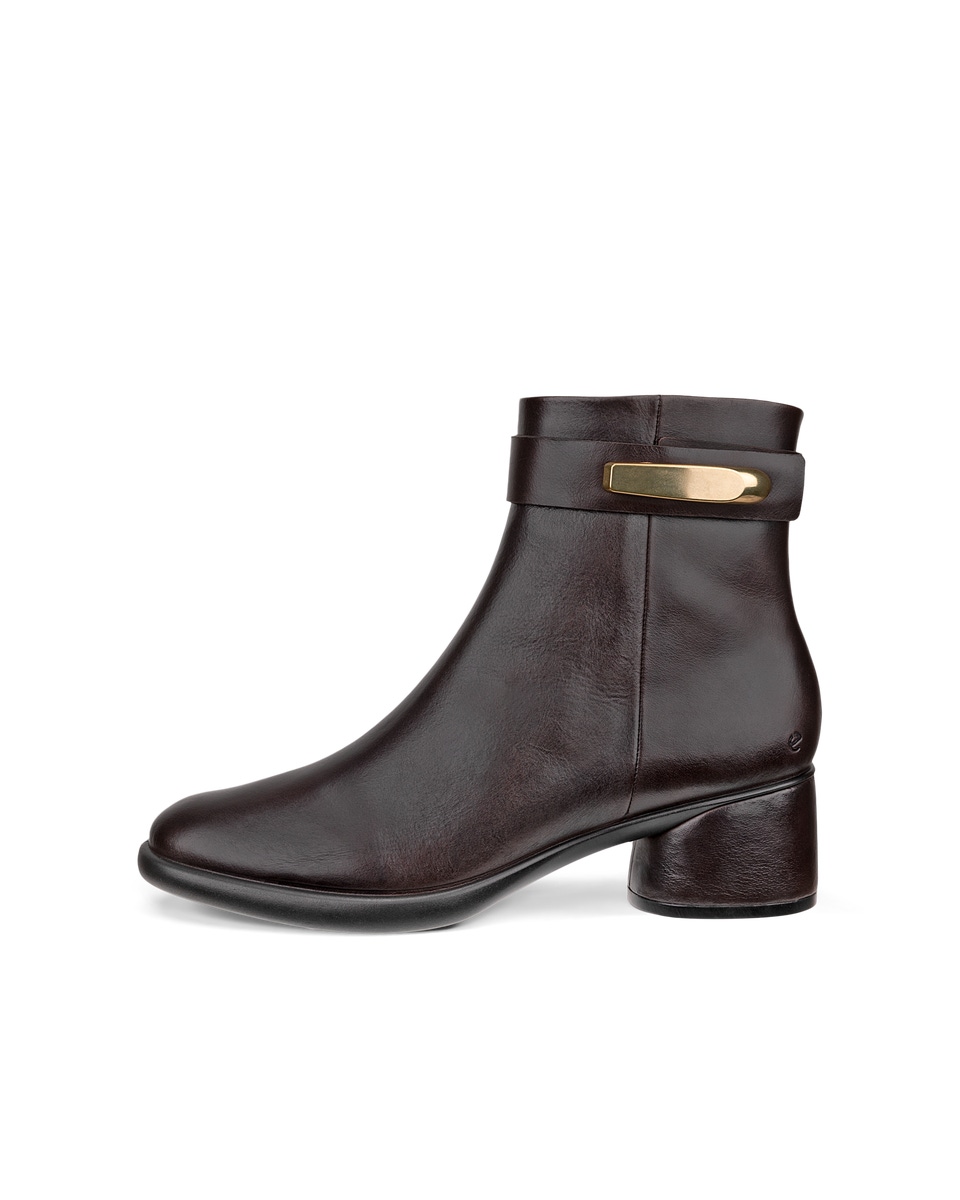 ECCO Sculpted LX 35 bottines en cuir pour femme Brun