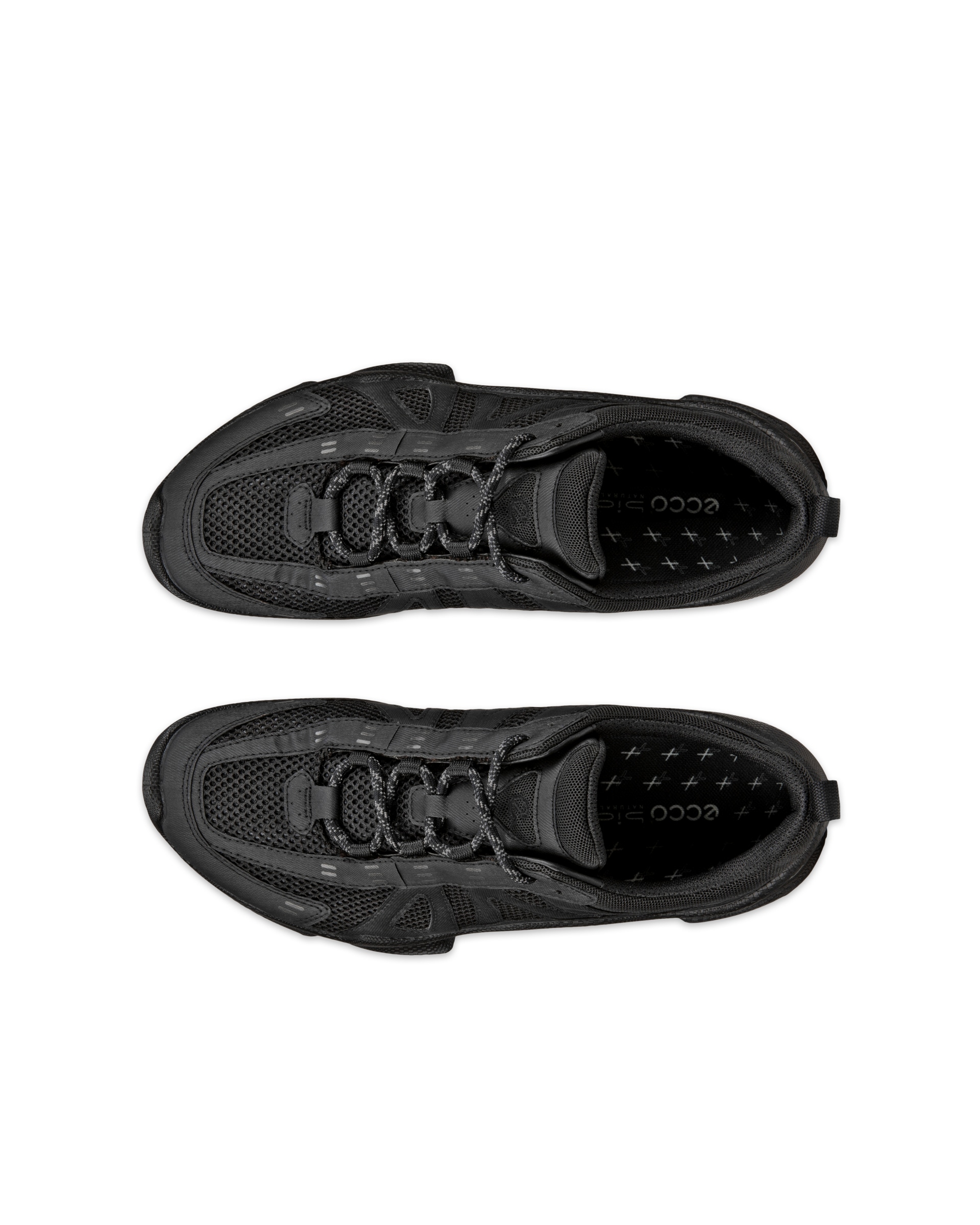 Men's ECCO® BIOM C-Trail Textile Outdoor Sneaker - Black - Top left pair