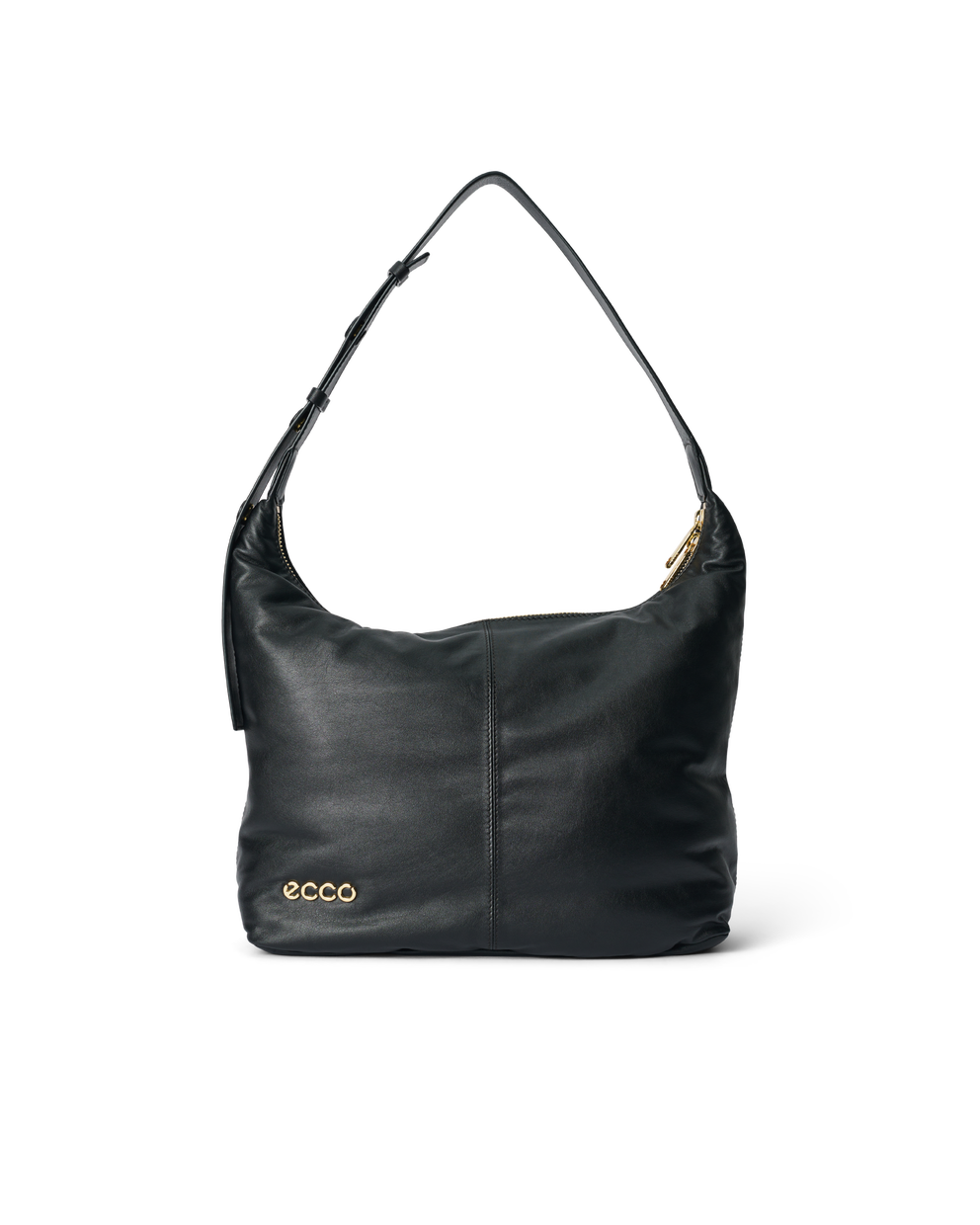 ECCO® Hobo Soft Leather Hobo Bag - Black - Main