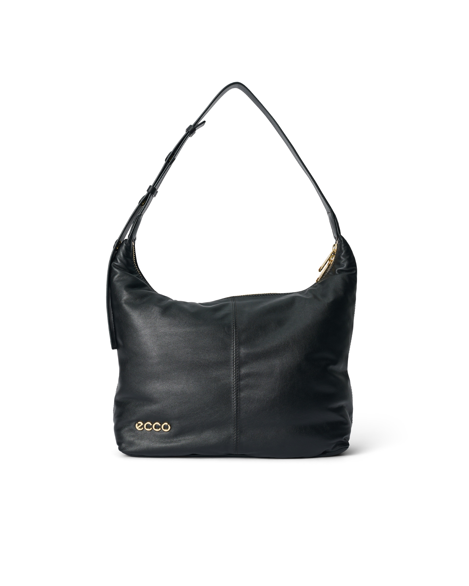 ECCO® Sac hobo en cuir - Noir - Main