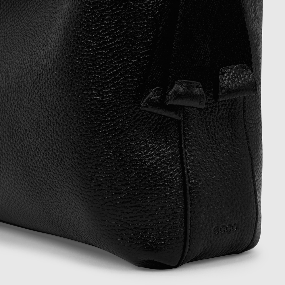 ECCO® Sail Leather Shoulder Bag - Black - Detail-2