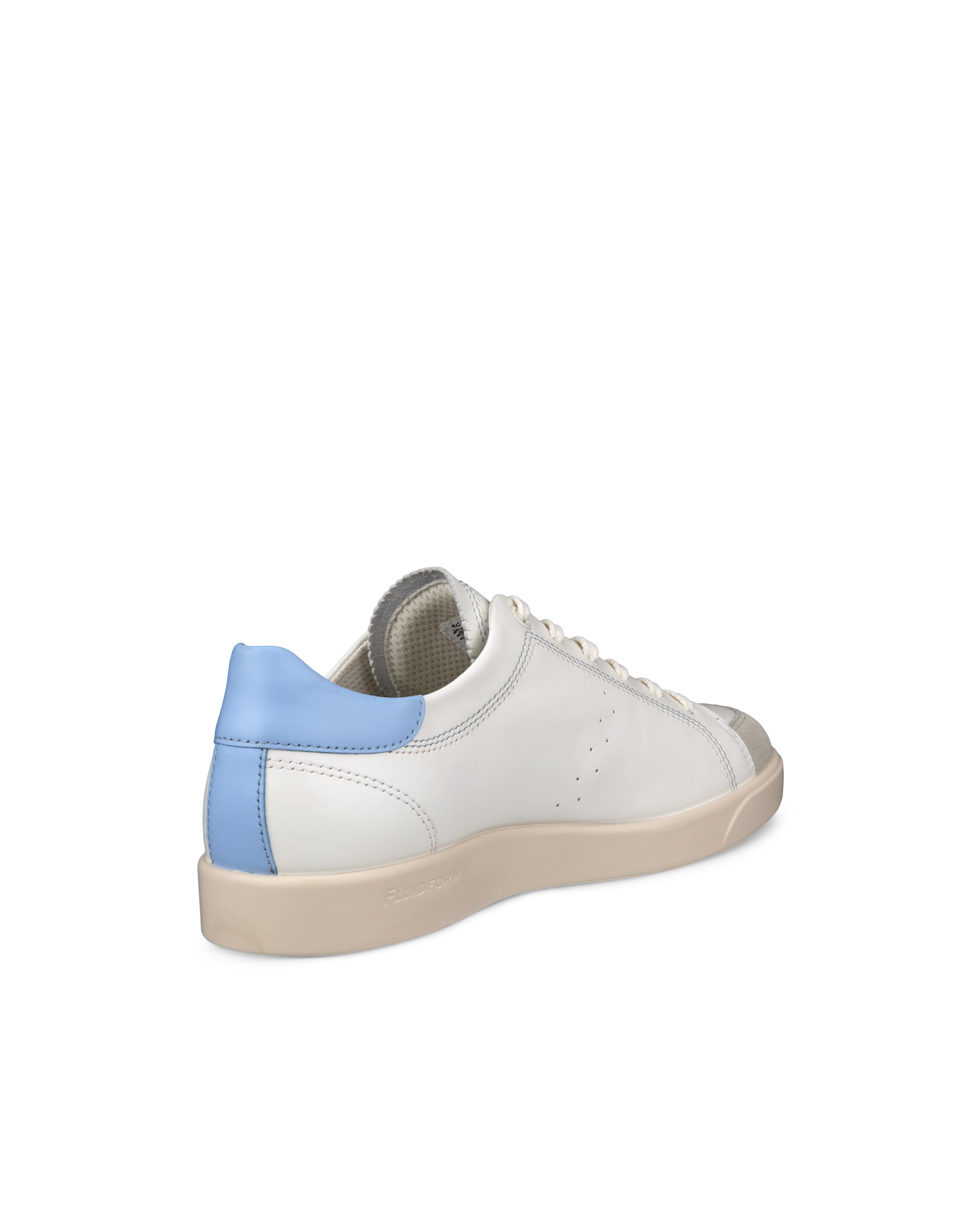 Women's ECCO® Street Lite Leather Sneaker - White - Back