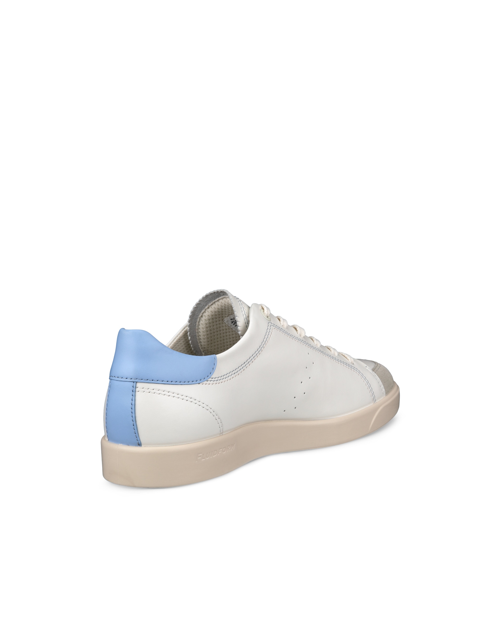 Women's ECCO® Street Lite Leather Sneaker - White - Back