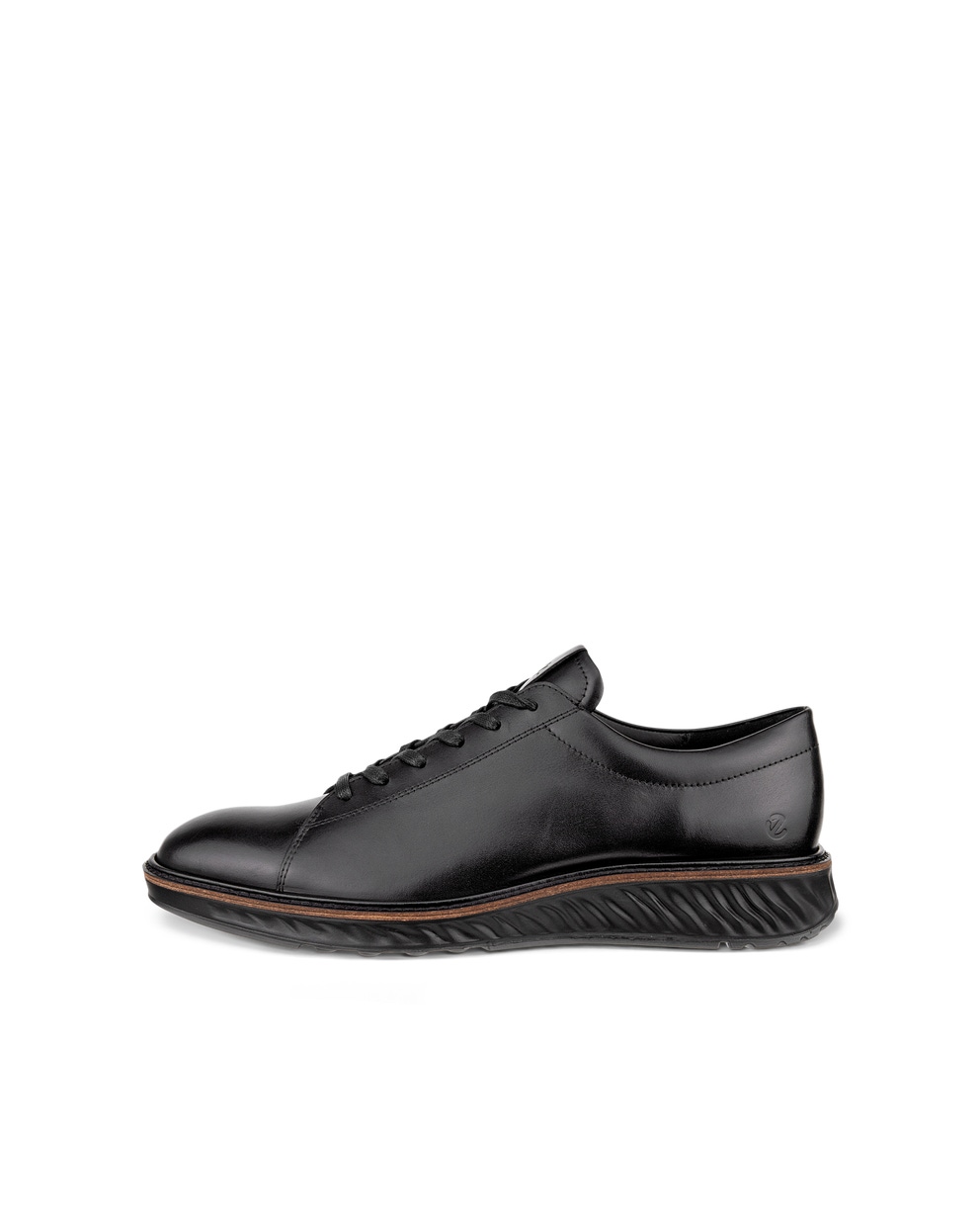 Men's ECCO® St.1 Hybrid Leather Dress Shoe - Black - Outside