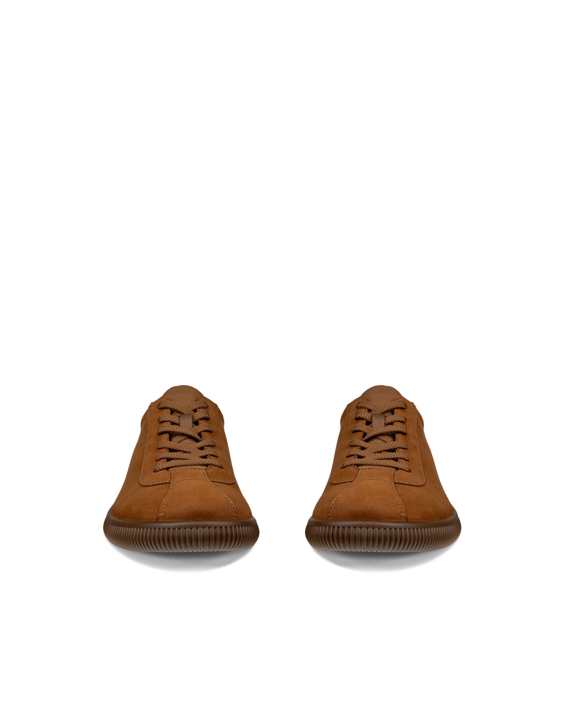 Pánské nubukové tenisky ECCO® SOFT ZERO - Hnědá - Front pair
