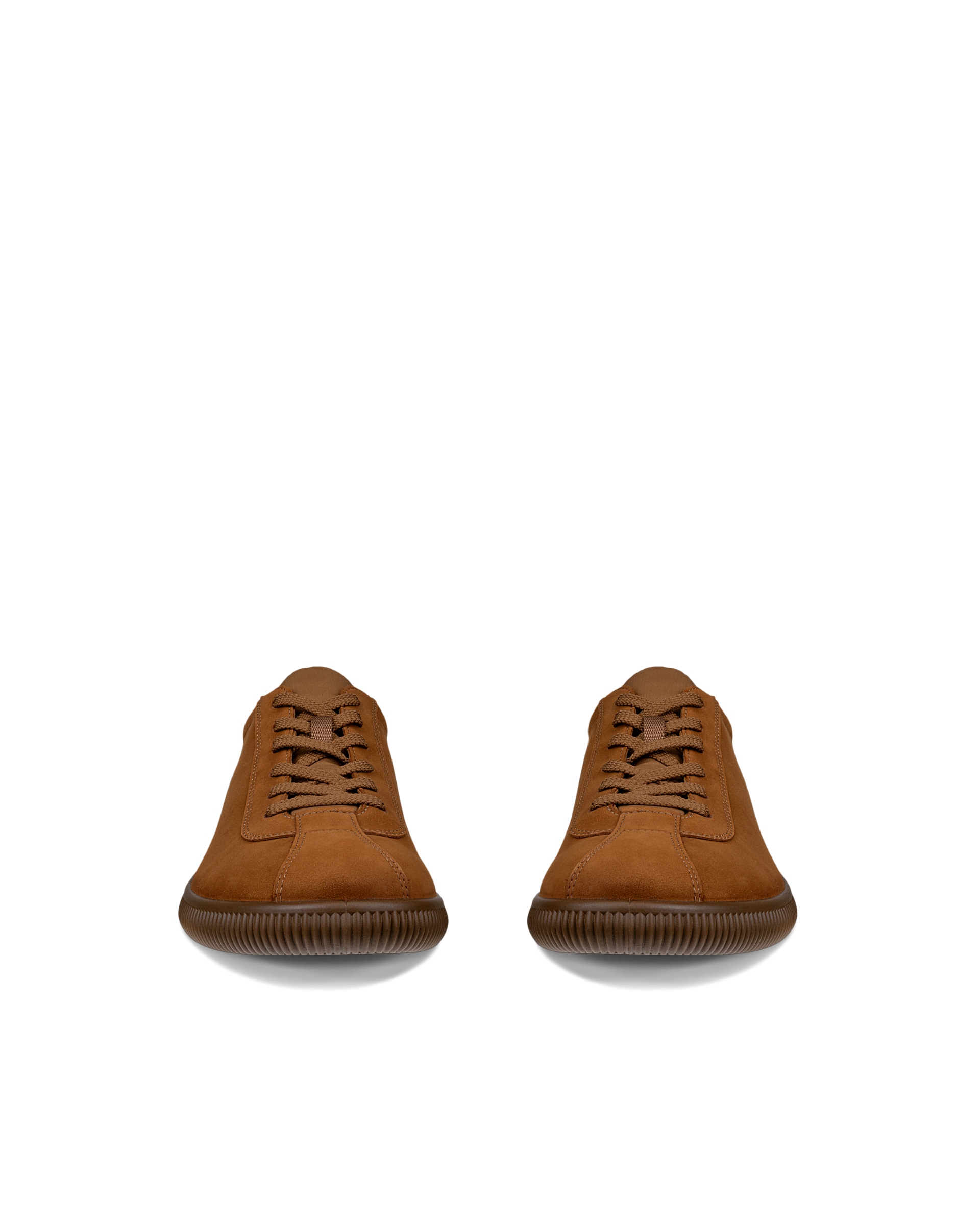 Pánské nubukové tenisky ECCO® SOFT ZERO - Hnědá - Front pair