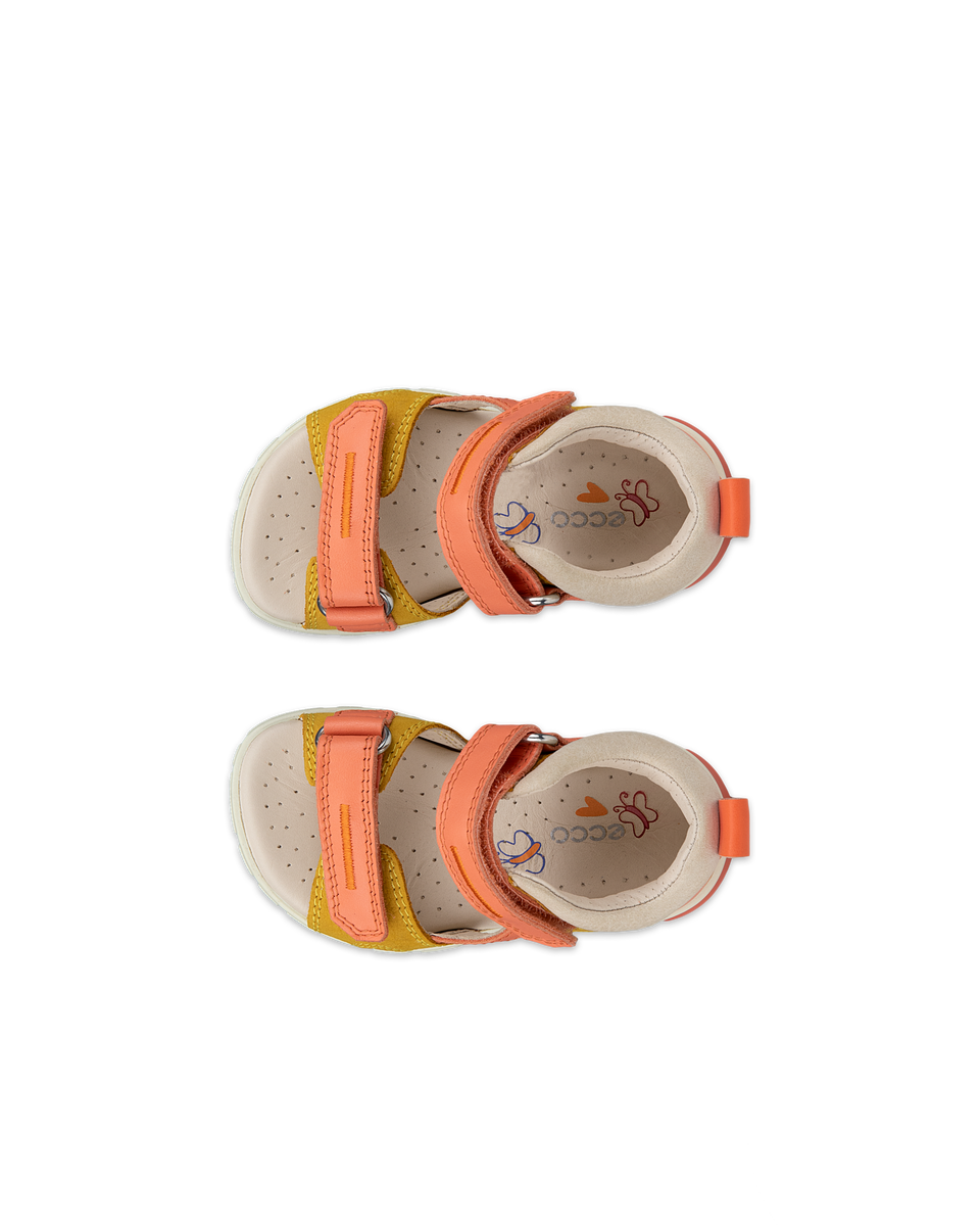 ECCO® Mini Stride nubukist sandaal lastele - Oranž - Top left pair