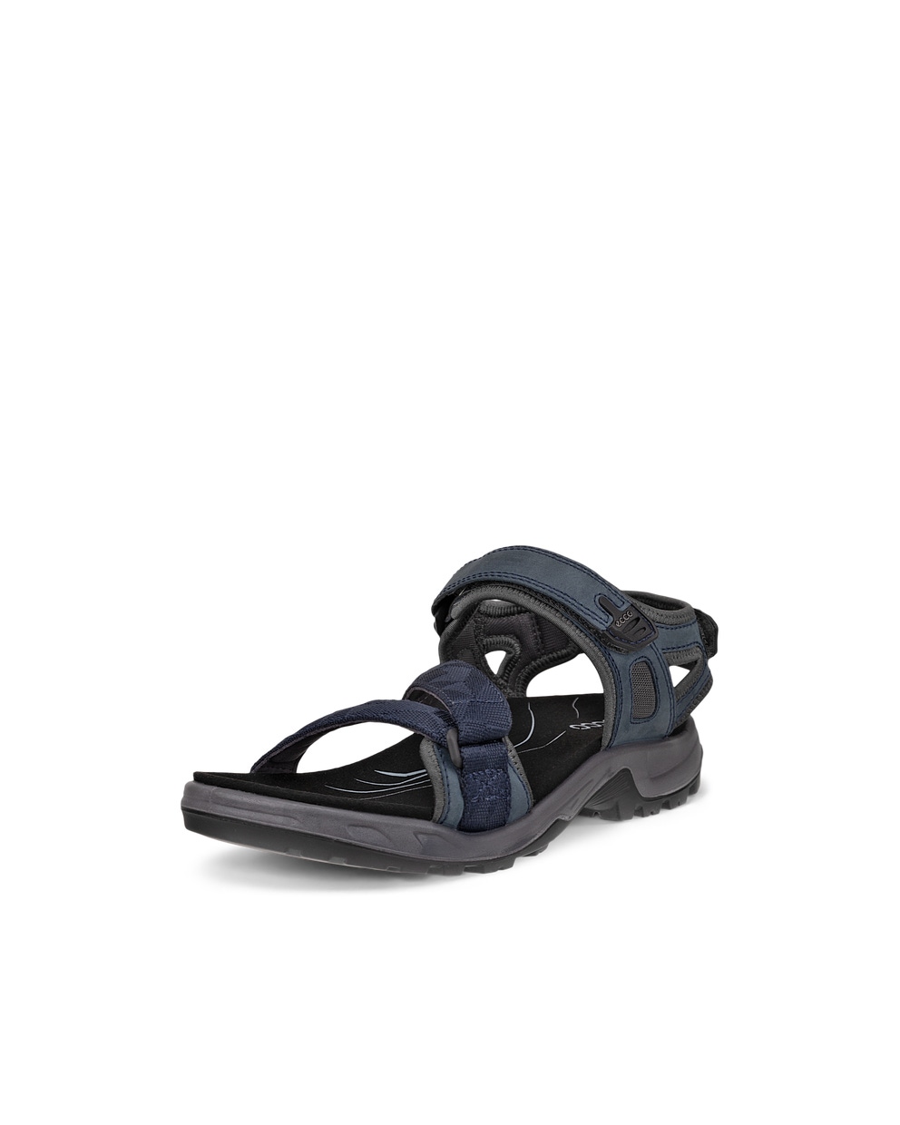 Men's ECCO® Offroad Nubuck Hiking Sandal - Blue - Main