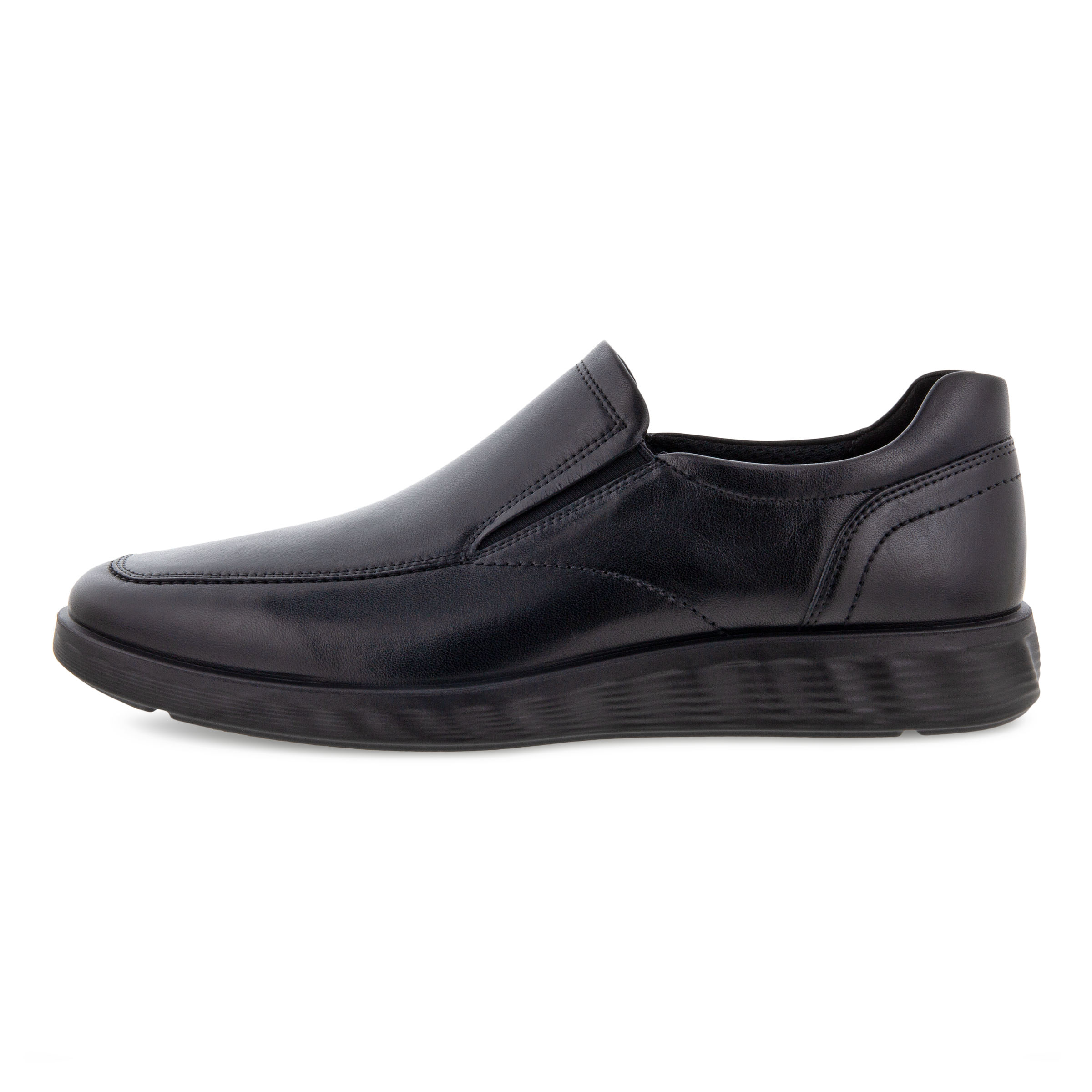 Men's ECCO® S Lite Hybrid Leather Slip-On Dress Shoe | Black