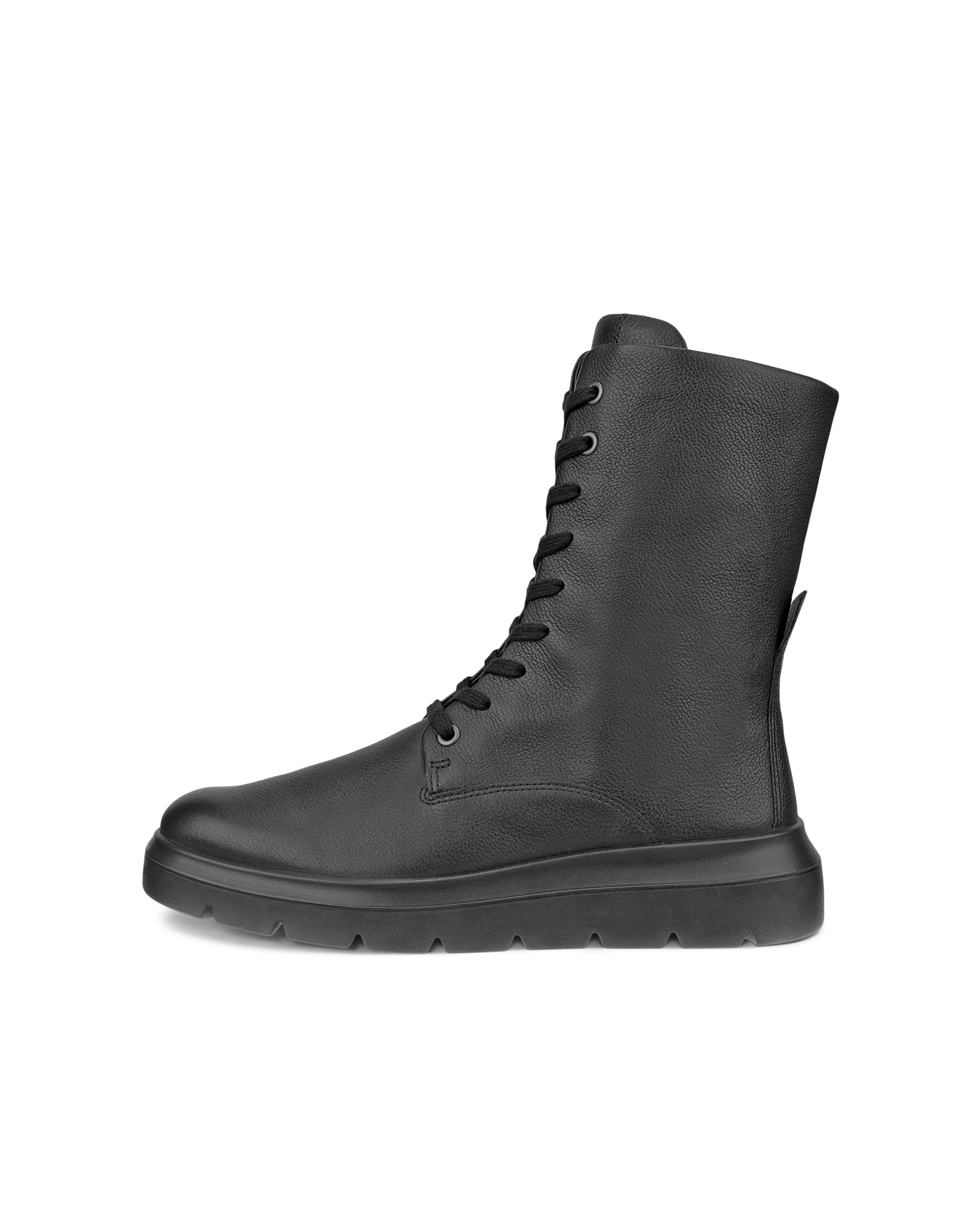 Botas de piel con cordones ECCO® Nouvelle para mujer - Negro - Outside