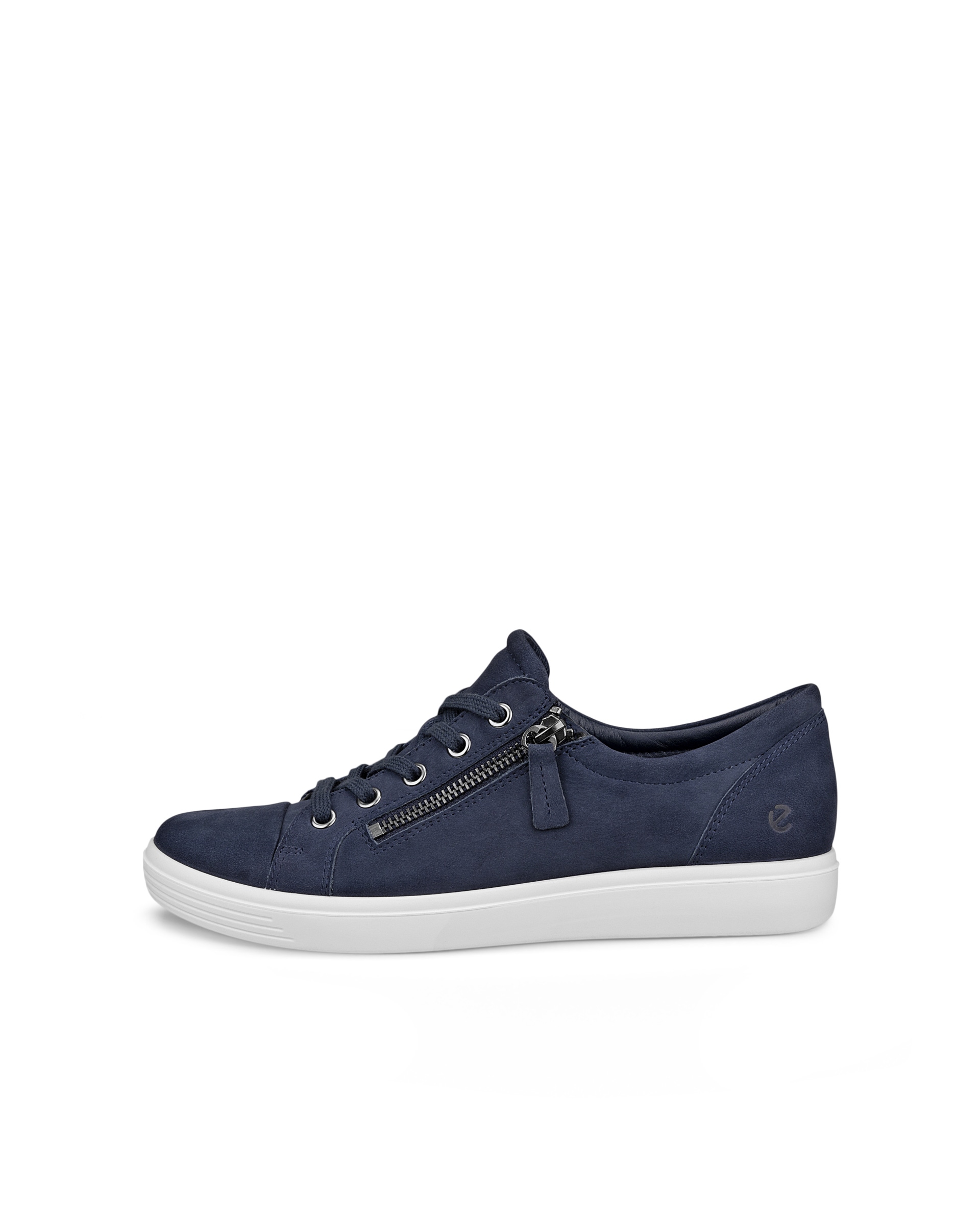 Women's ECCO® Classic Nubuck Sneaker - Blue - Outside