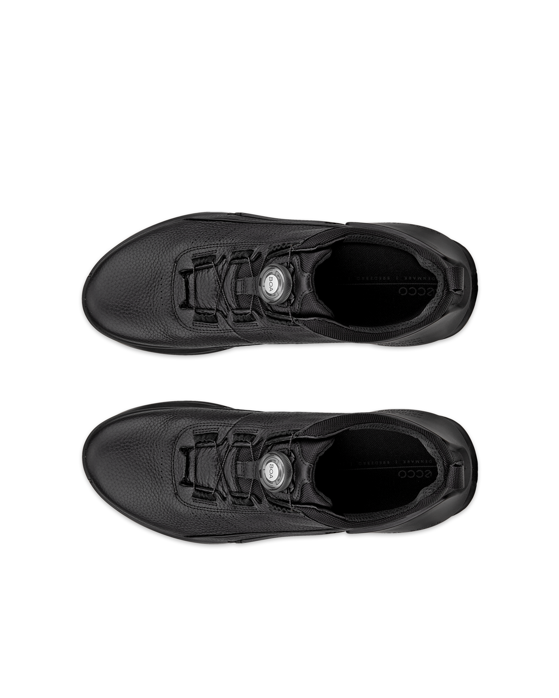 남성 ECCO® Biom 2.0 가죽 트레이너 - Black - Top left pair