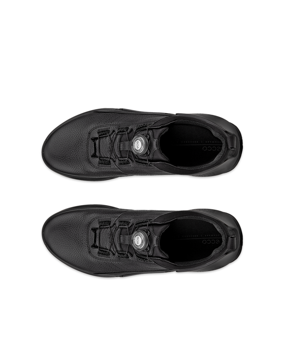 남성 ECCO® Biom 2.0 가죽 트레이너 - Black - Top left pair