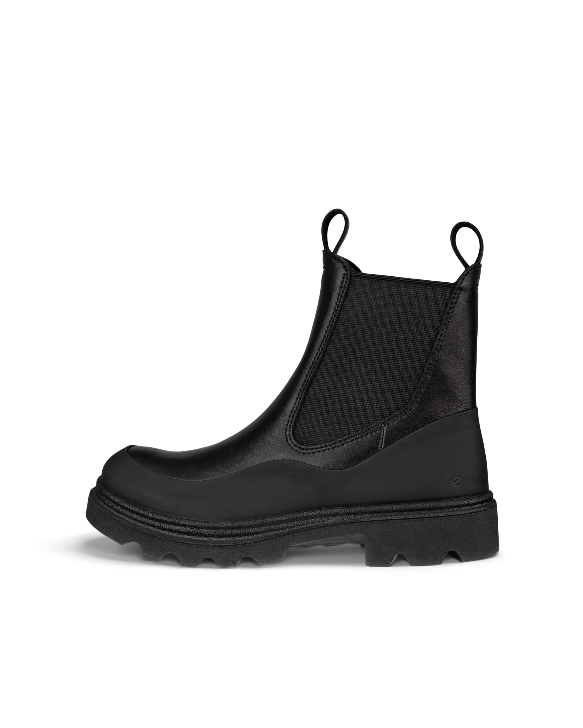 Botas Chelsea de piel ECCO® Grainer para mujer - Negro - Outside