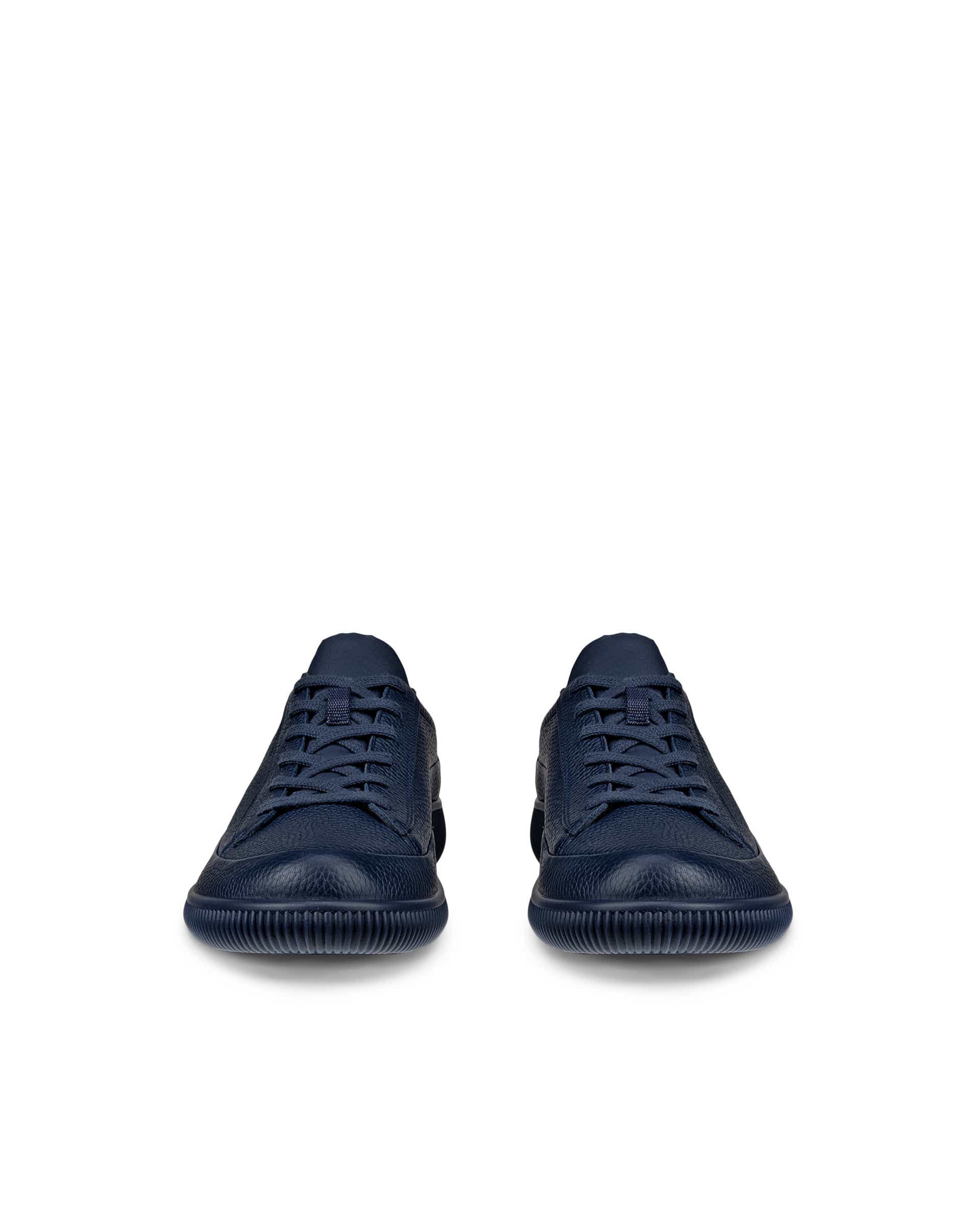 ECCO® SOFT ZERO baskets en nubuck pour homme - Bleu - Front pair