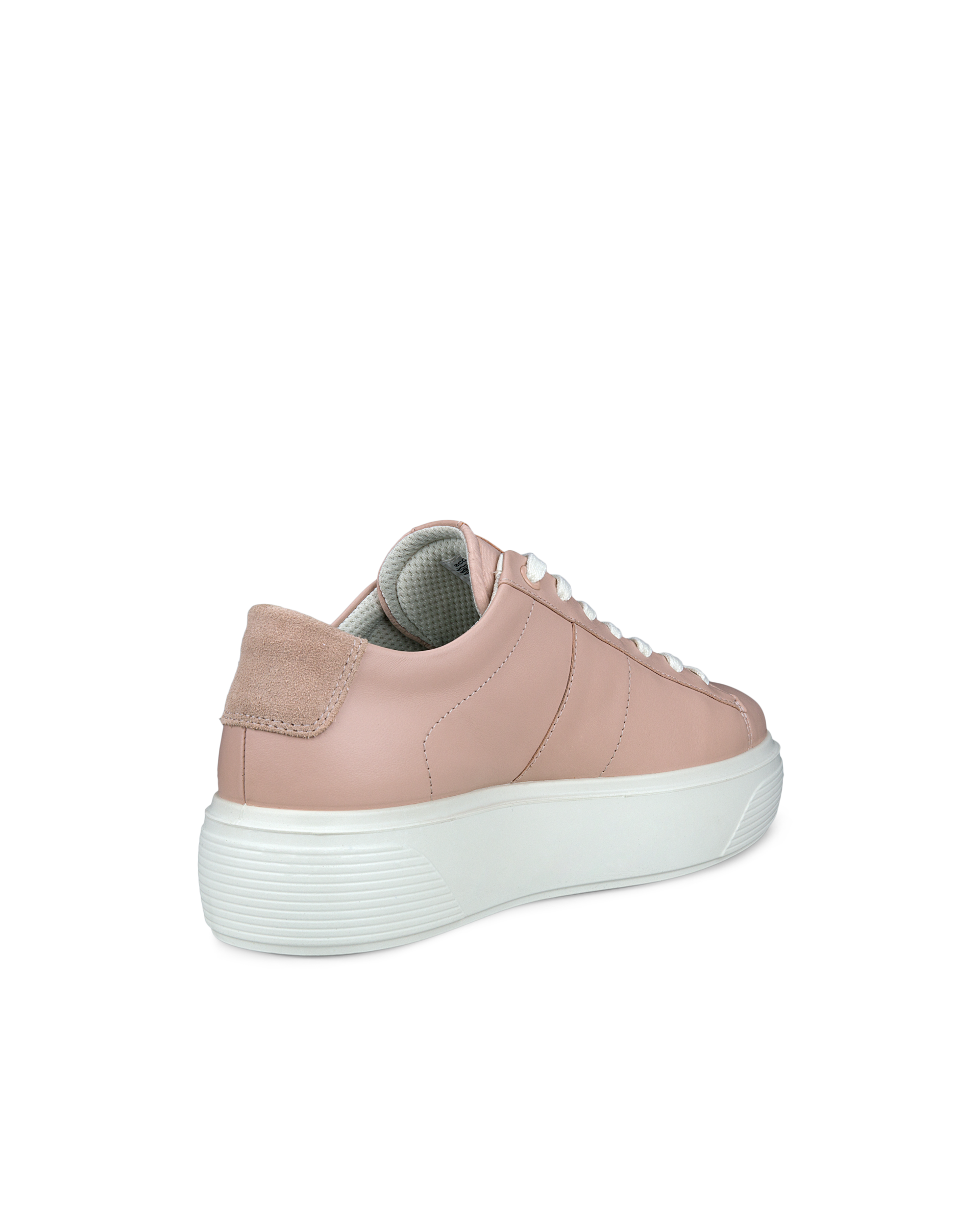 Women's ECCO® Street Platform Leather Sneaker - Pink - Back