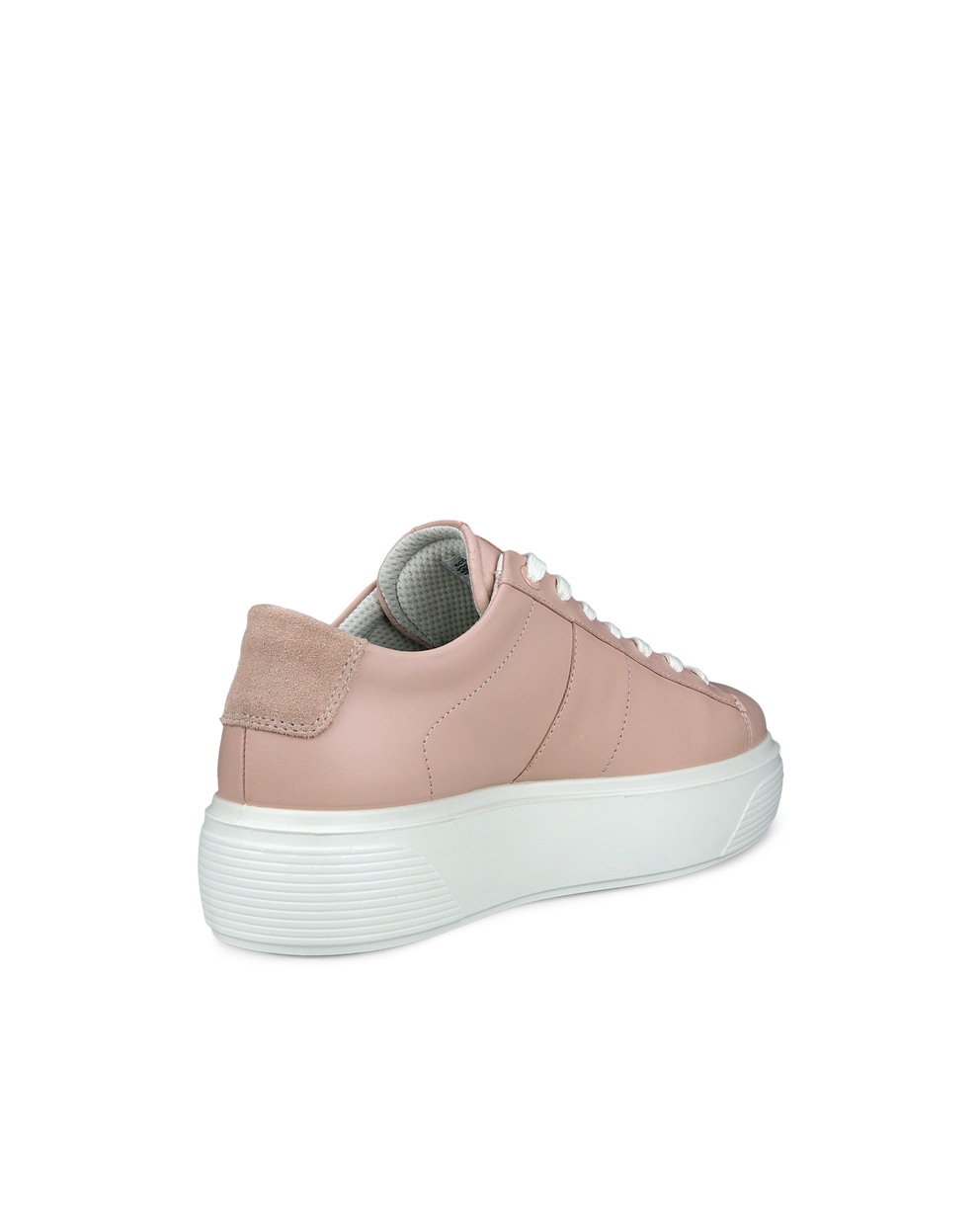 Women's ECCO® Street Platform Leather Sneaker - Pink - Back