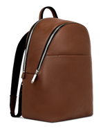 ECCO® Round Pack L Pebbled Leather Backpack - Brown - Main