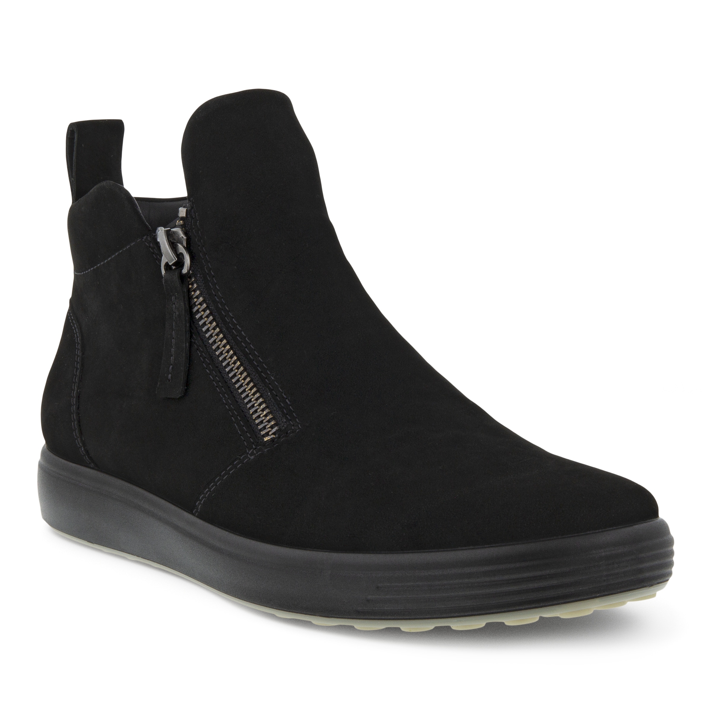 ECCO Women's Soft 7 Zipped Ankle Boots - Black - Main