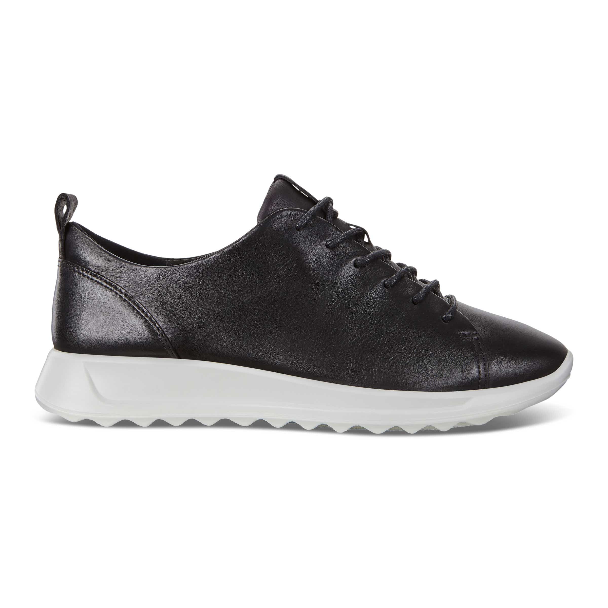 ECCO Flexure Runner ウィメンズ レザースニーカー - ブラック - Outside