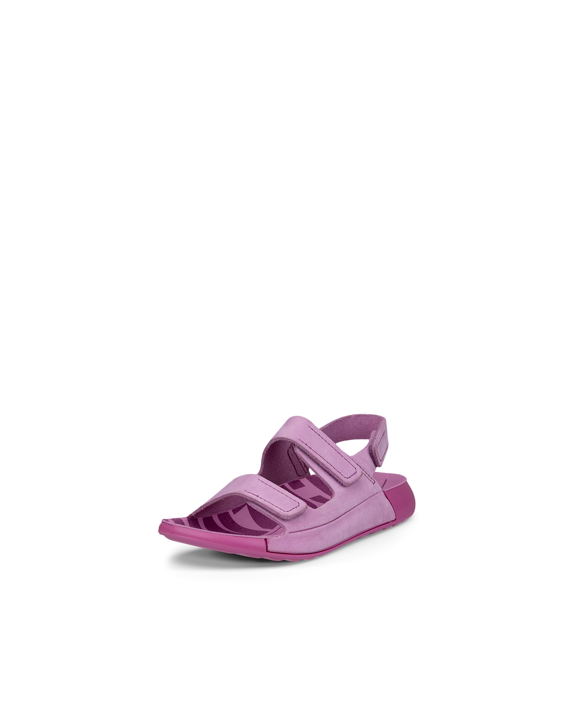 Kids' ECCO® Cozmo Nubuck Two Strap Sandal - Pink - Main