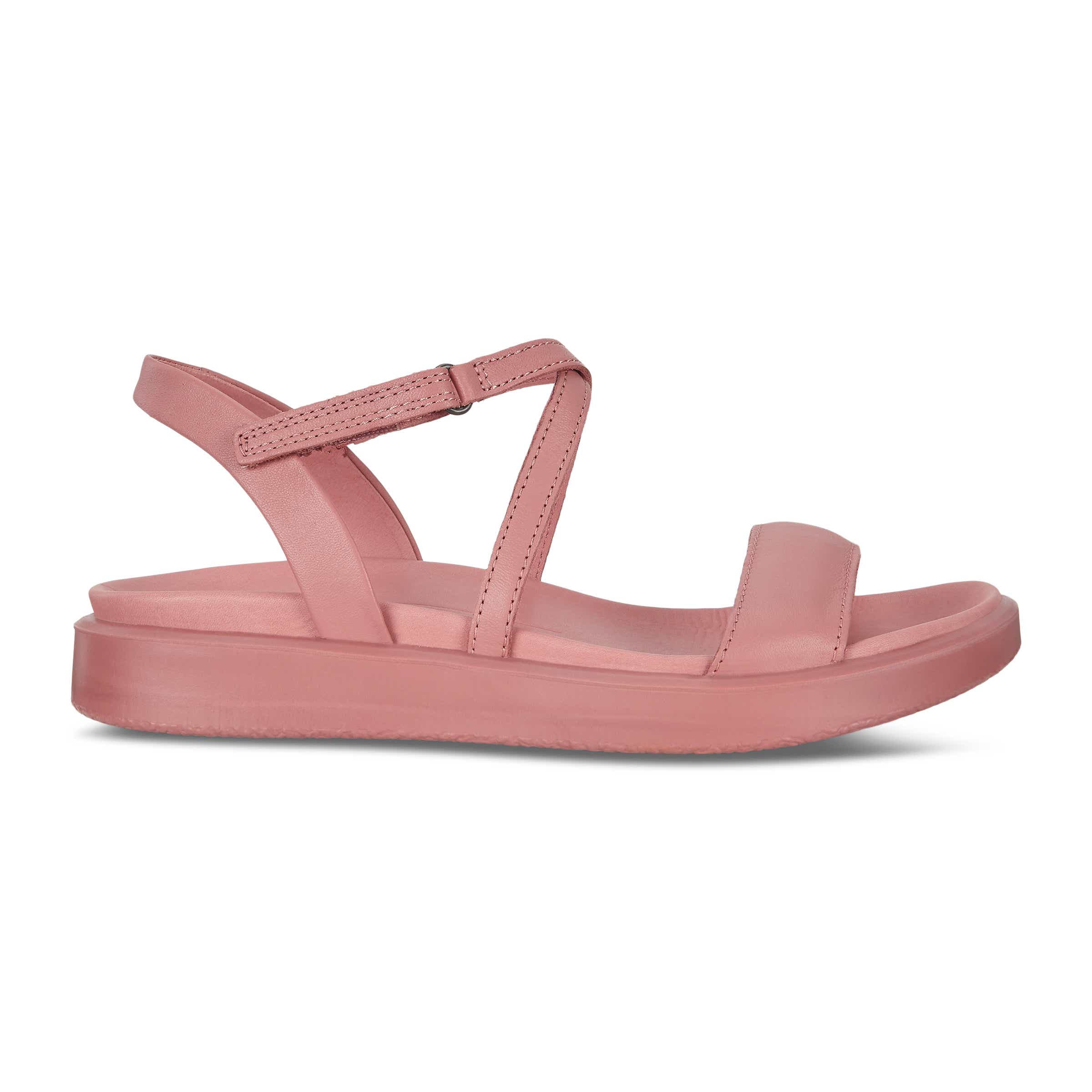 ECCO Women's Flowt Lx Flat Sandals - Pink - Outside