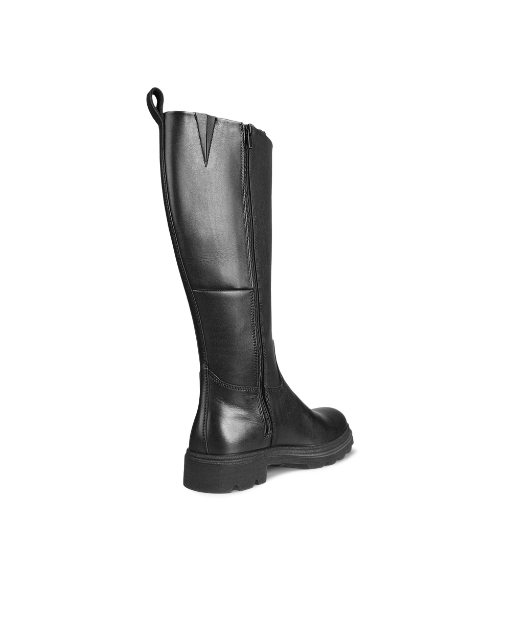 Botas de caña alta de piel ECCO® Grainer para mujer - Negro - Back