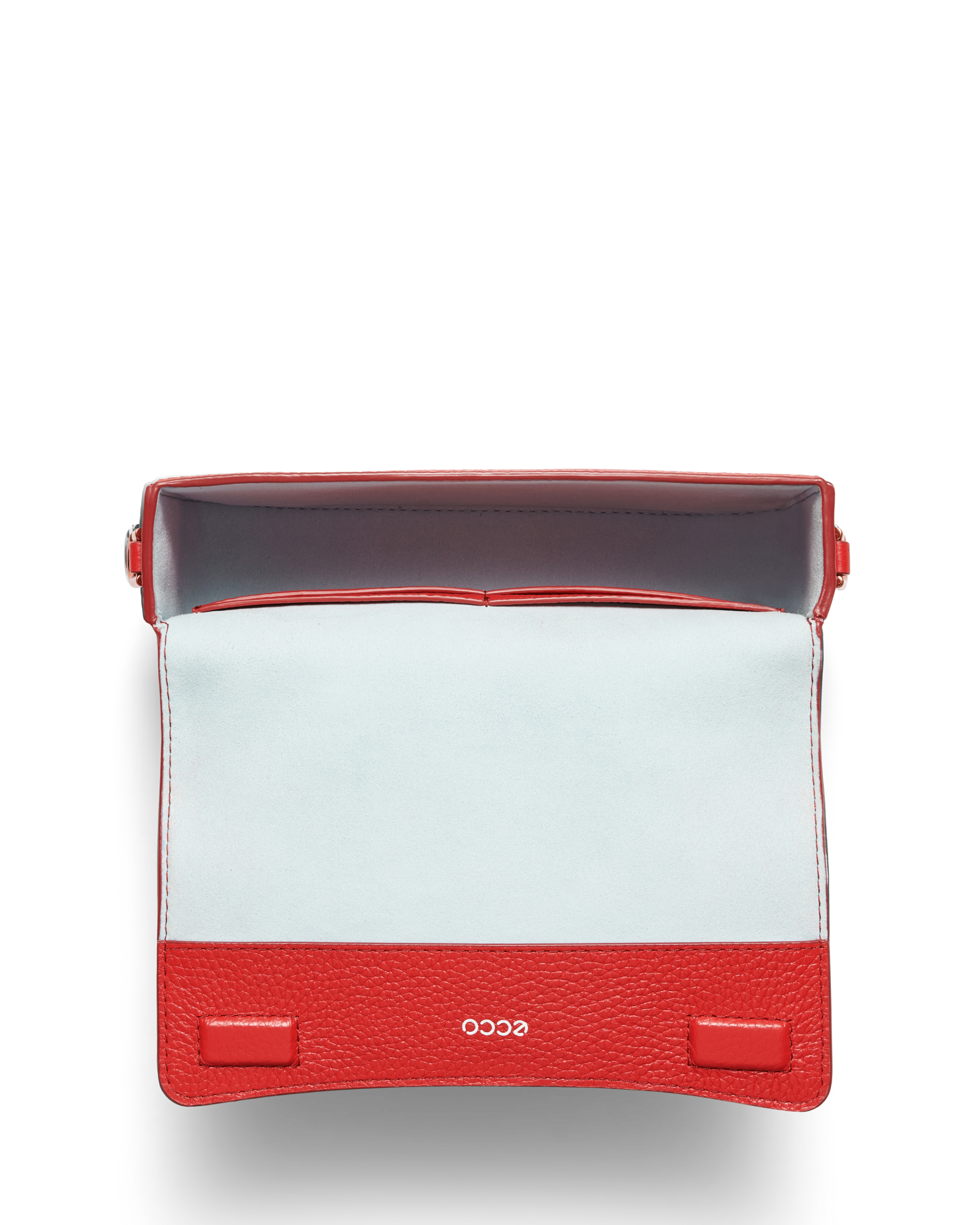 ECCO® Pinch Small Pebbled Leather Shoulder Bag - Red - Birdeye