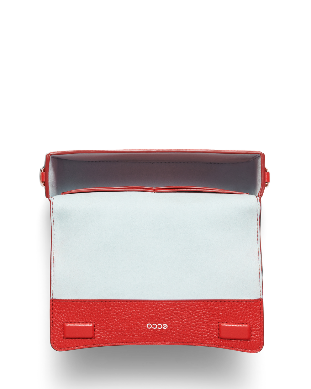 ECCO® Pinch Small Pebbled Leather Shoulder Bag - Red - Birdeye