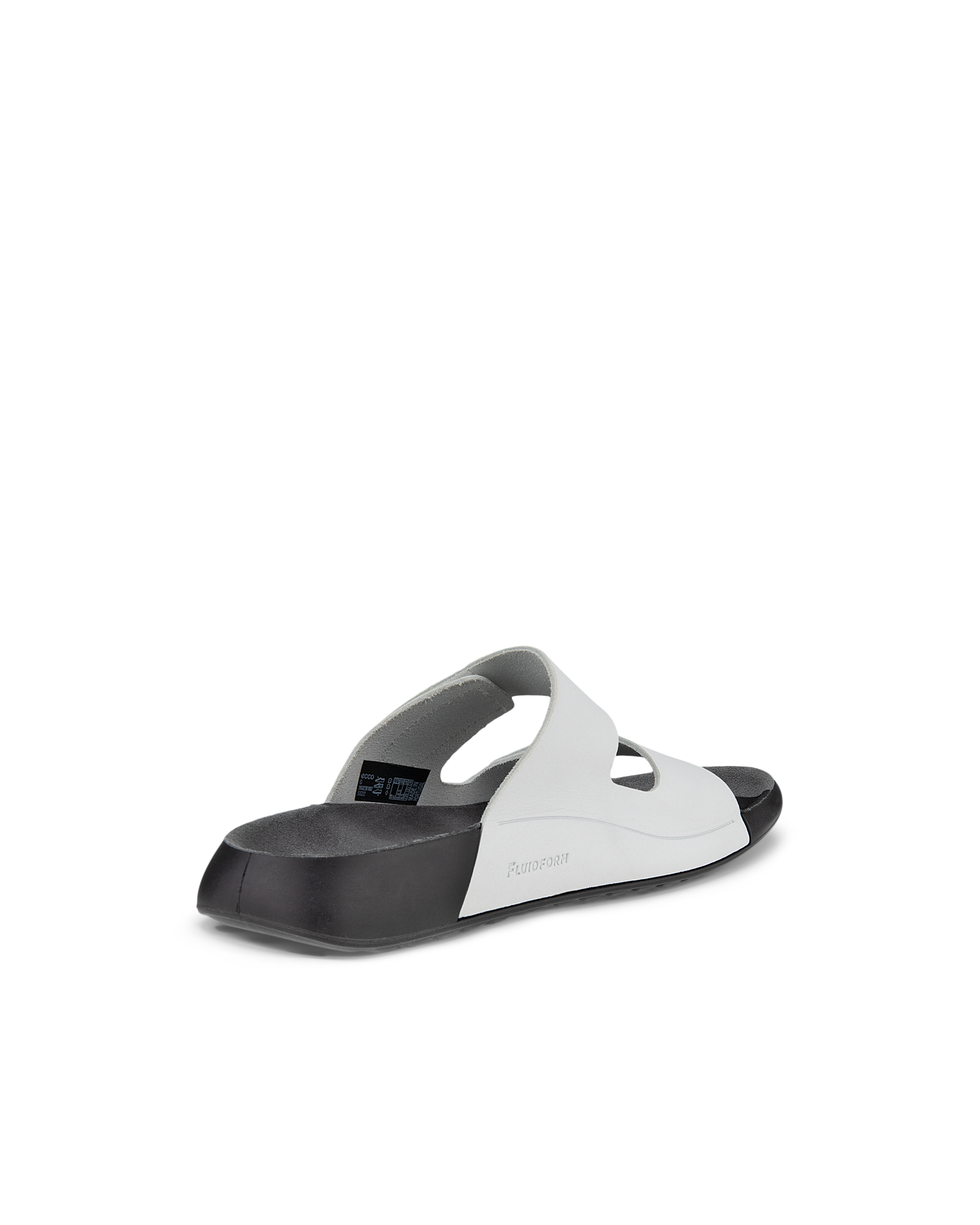 Women's ECCO® Cozmo Leather Two Strap Sandal - White - Back