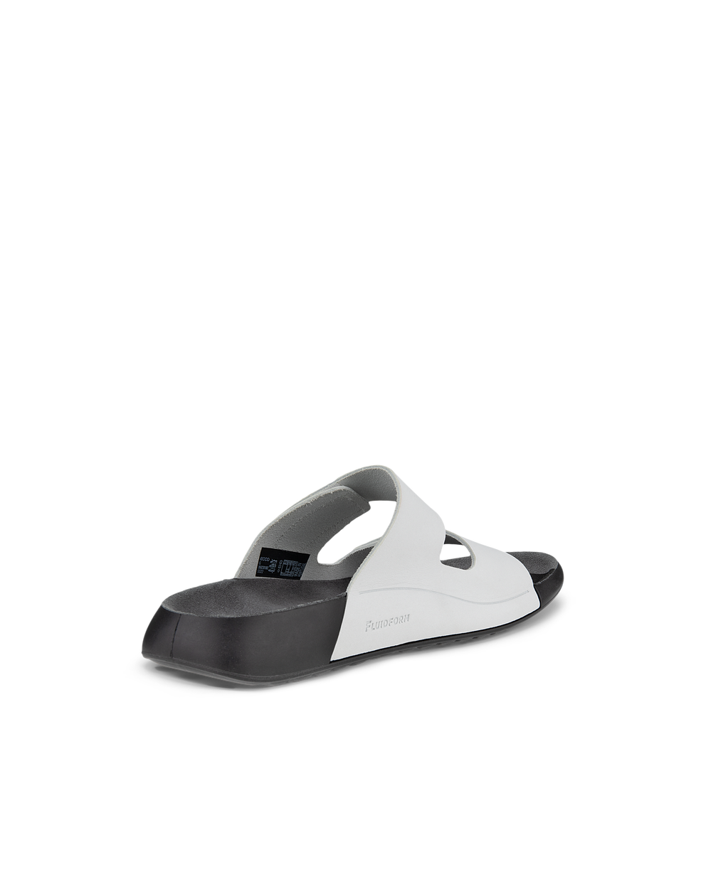 ECCO® Cozmo sandale en cuir deux brides pour femme - Blanc - Back