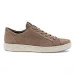 Men's ECCO® Soft 7 Nubuck Sneaker - Brown - Outside