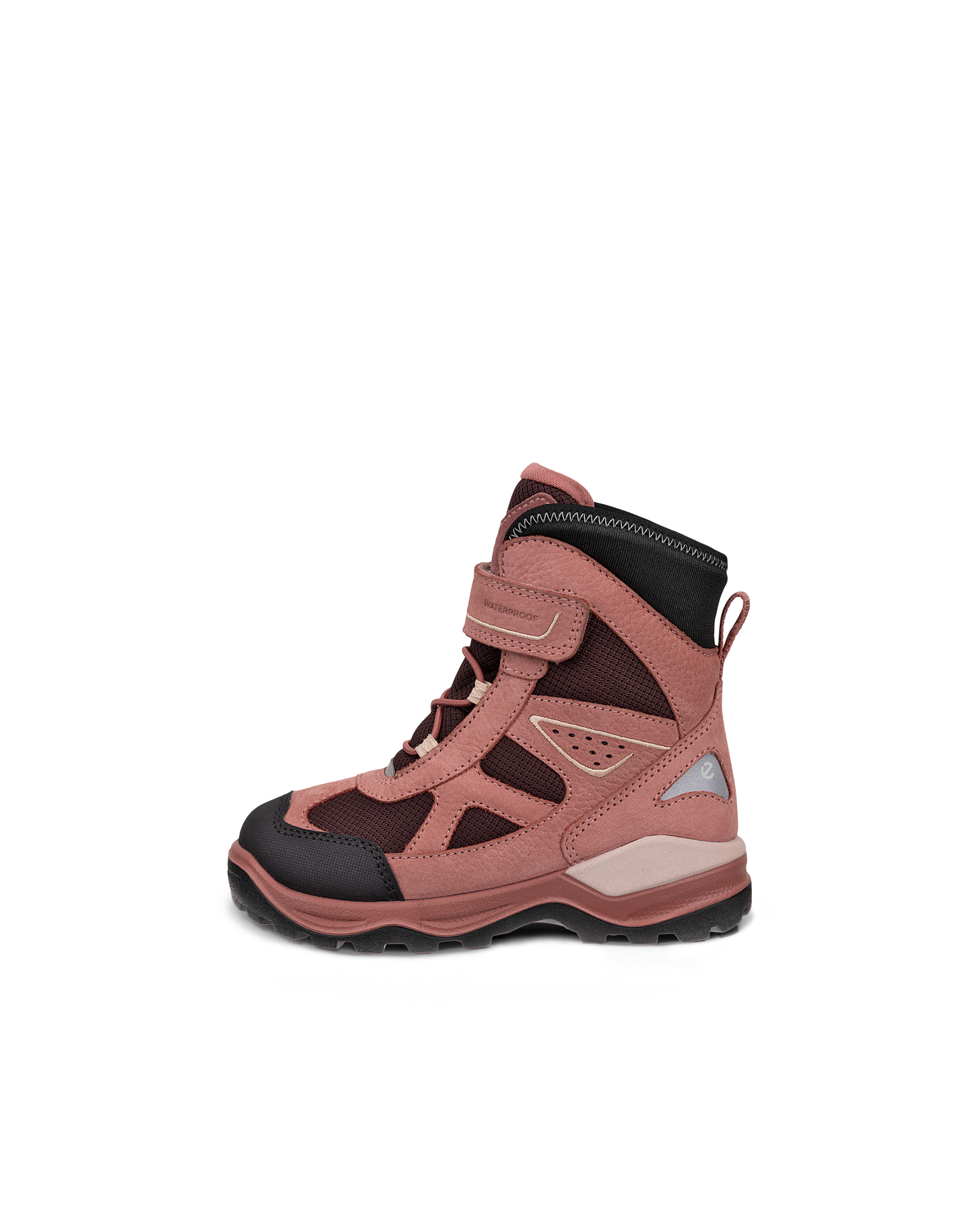 Botines de invierno impermeable de nobuk  ECCO® Snow Mountain para niño/a - Rojo - Outside