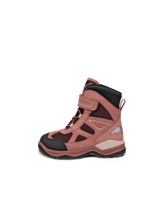 Botines de invierno impermeable de nobuk  ECCO® Snow Mountain para niño/a - Rojo - Outside