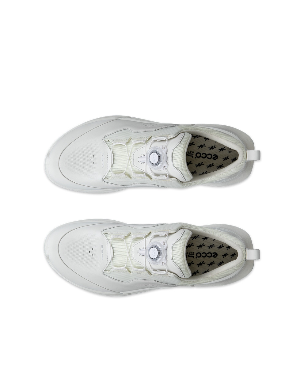 Women's ECCO® Biom 2.2 Boa Leather Sneaker - White - Top left pair