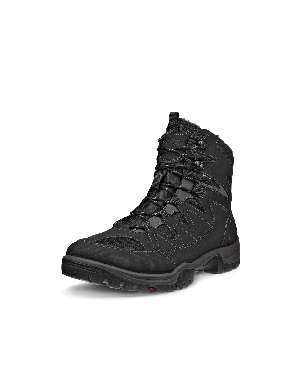 Men s ECCO Xpedition III Gore Tex Mid Cut Outdoor Boot Black