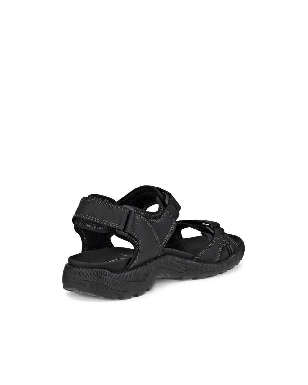 Men's ECCO® Onroads Nubuck Outdoor Sandal - Black - Back