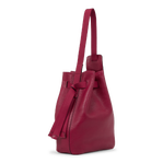 ECCO® Sail Bag Compact Wet Leather Shoulder Bag - Red - Main