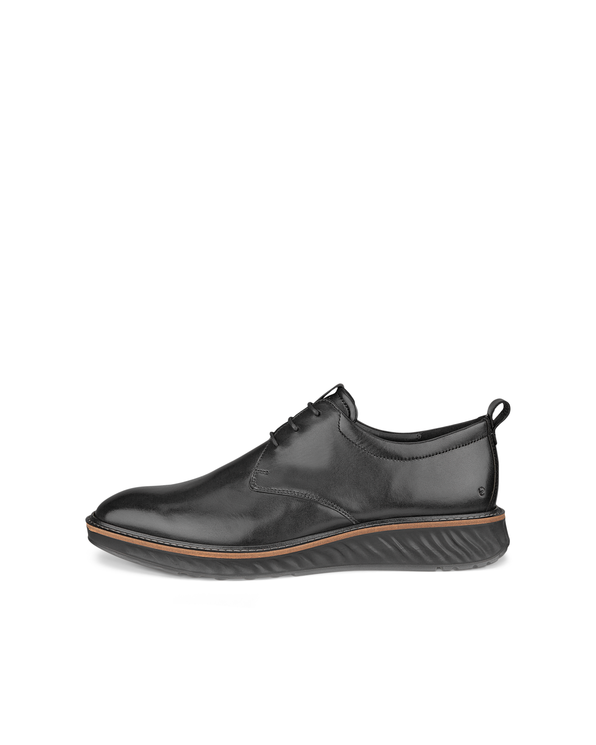 Men's ECCO® St.1 Hybrid Leather Derby Shoe - Black - Outside