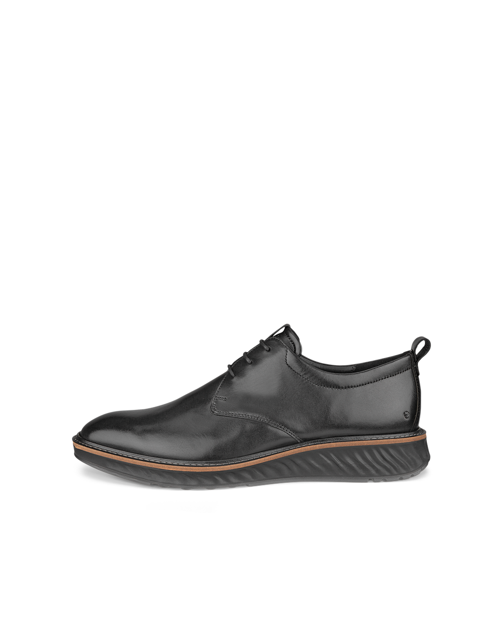 ECCO® ST.1 Hybrid derbies cuir pour homme - Noir - Outside