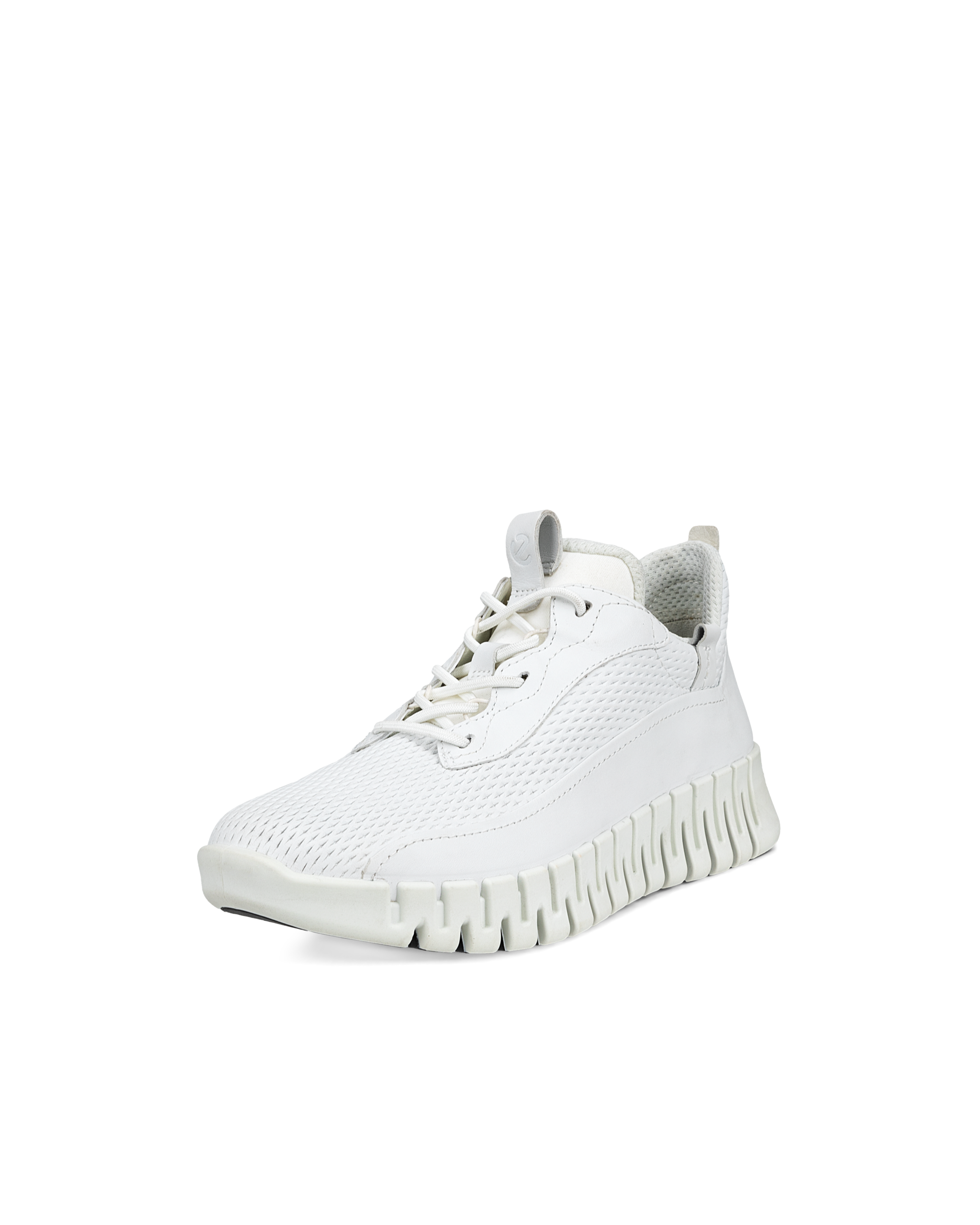 Women's ECCO® Gruuv Leather Sneaker - White - Main