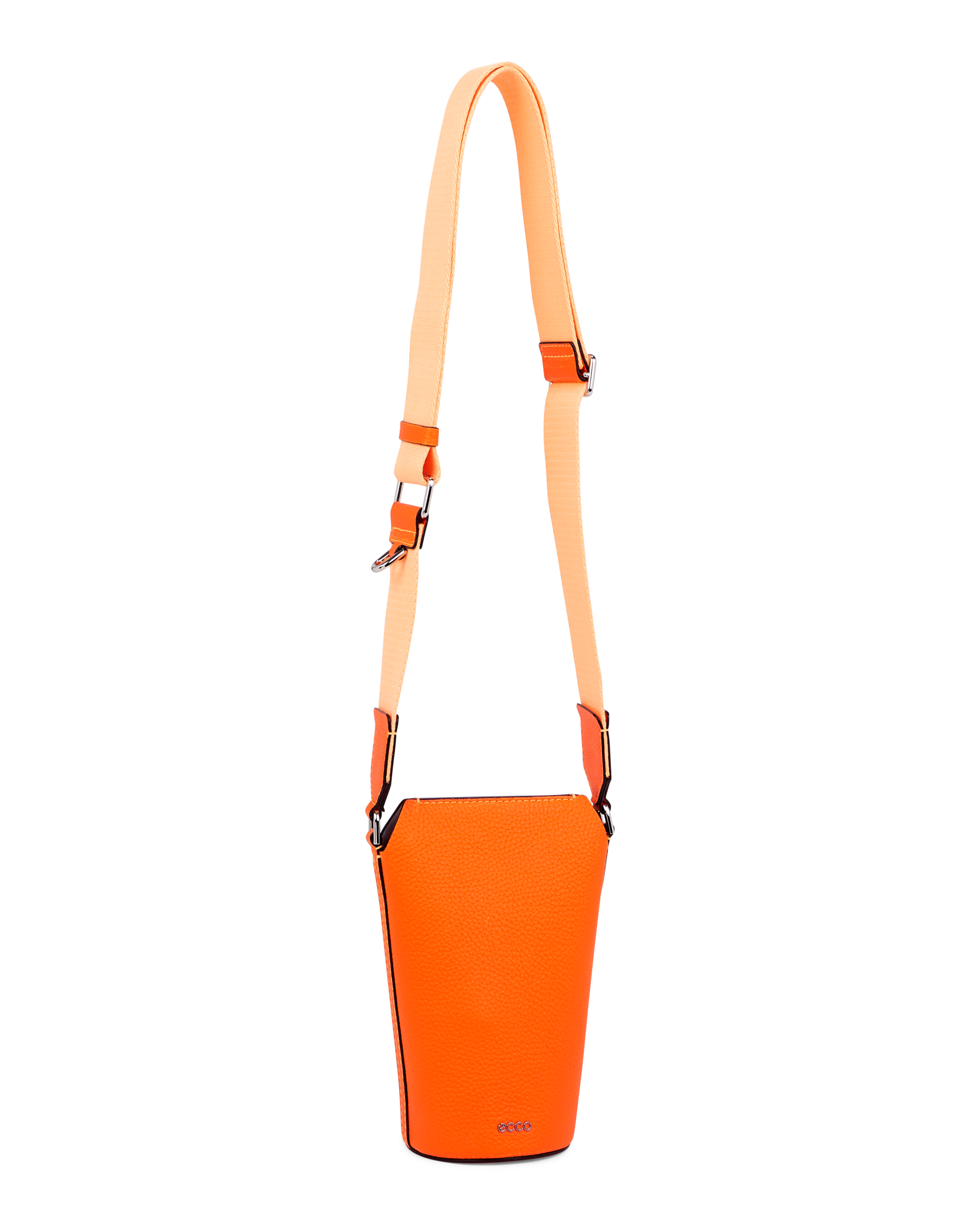 ECCO® Pot Pebbled Pop sac bandoulière cuir - Orange - Main